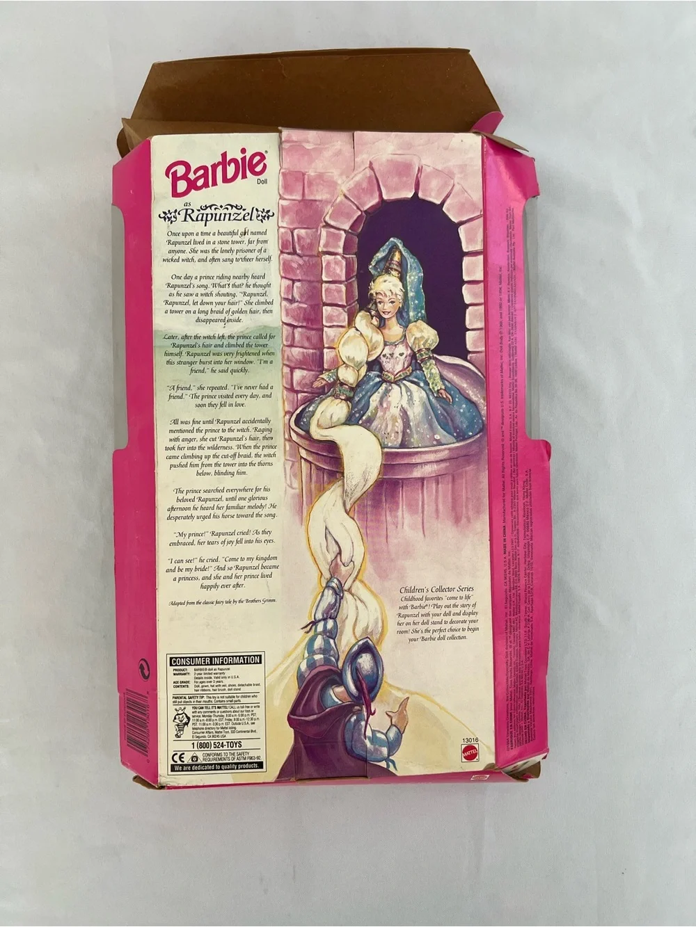 Barbie Rapunzel Doll in Teal & Pink with Gold Accents